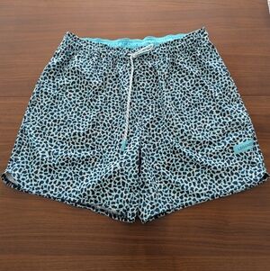 Legends Apparel Mens XL Luka  Leopard Print Drawstring Athletic Shorts
